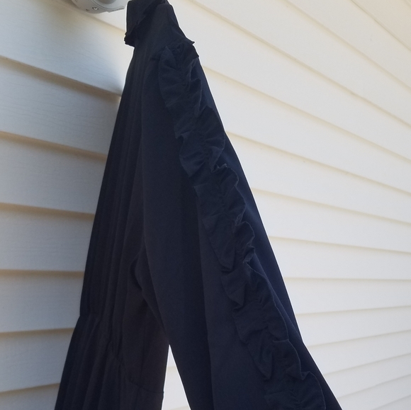 ELOQUII RUFFLE SLEEVE DRESS - Picture 7 of 12